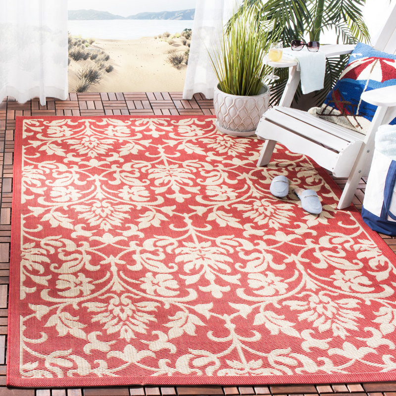 Sol 72 Outdoor Larson Red Indoor/Outdoor Area Rug & Reviews Wayfair